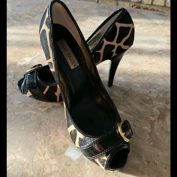 Steve Madden animal print, pony hair pumps, great condition, barely worn, 8M - Picture 10 of 10